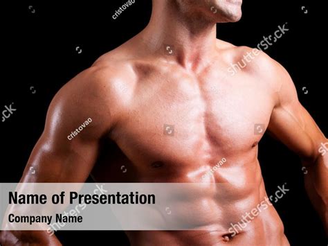 Masculinity Muscular Shirtless Sexy Powerpoint Template Masculinity