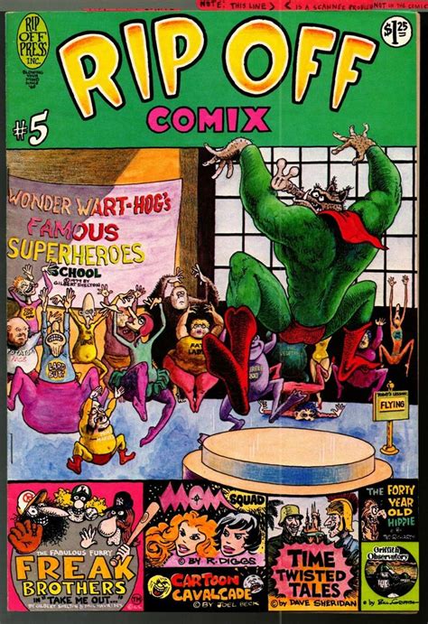 Illustrated Checklist To Underground Comix Cover Art By Robert