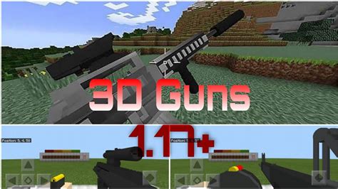 3d Guns For Minecraft Mcpeblock Ops Mod For Minecraft Youtube