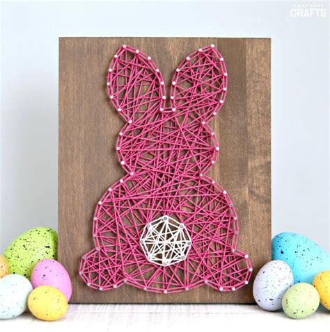 Easter String Art Free Bunny Template Consumer Crafts String Art