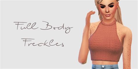 My Sims 4 Blog Full Body Freckles By Comfysim