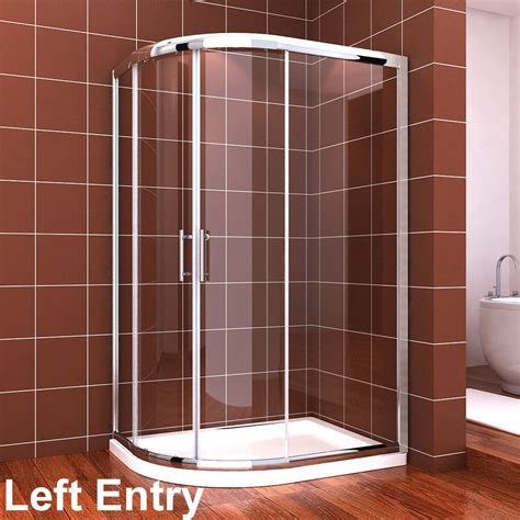 Buy Elegant 1000 X 800 Mm Quadrant Shower Enclosure Cubicle Door 6mm Easy Clean Glass Left Entry