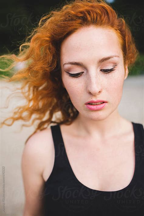 Portrait Of A Ginger Haired Woman By Jovana Rikalo Stocksy United
