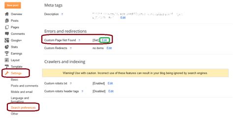 How To Set A Custom Page Not Found Error On Blogger And Redirect It