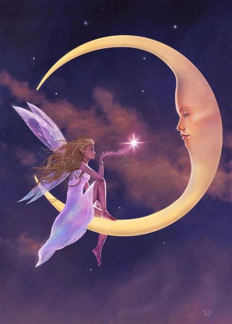 Lady On The Moon Fairy Magic Fairy Dust Fairy Land Fairy Tales