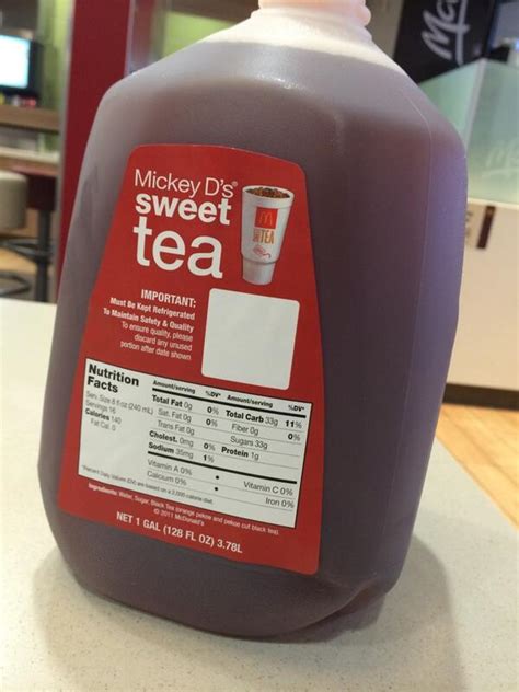 Riyahd A Jones On Twitter Mcdonalds Selling Sweet Tea By The Gallon