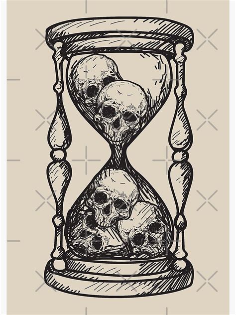Skull Hourglass Spiral Notebook For Sale By Thesimpleman Redbubble