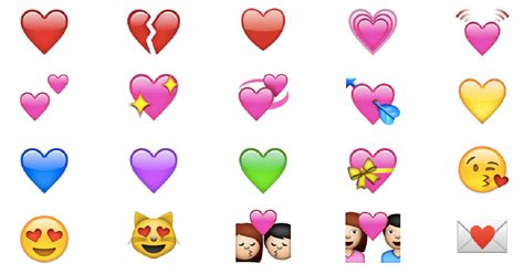 Emoji Heart Meanings The Heart Emoji First Appeared In 1993