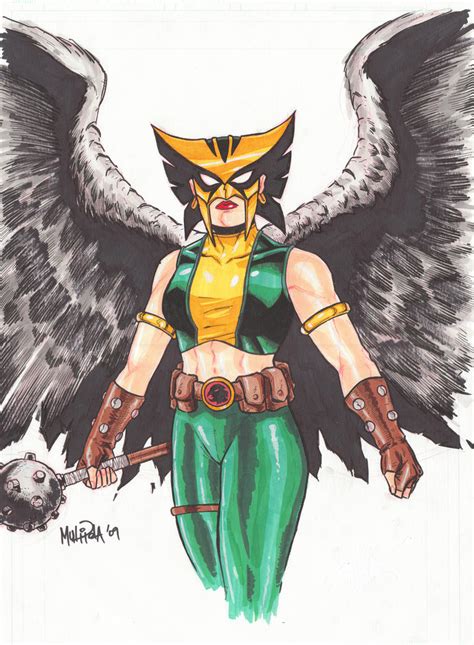Hawkgirl Final By Bloodysamoan On Deviantart