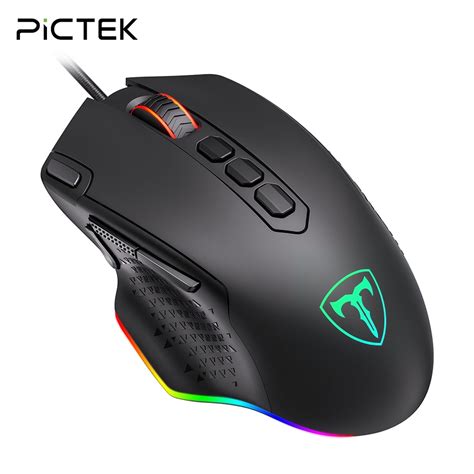 Pictek Pc257 Gaming Mouse Wired 12000 Dpi Rgb Backlit 10 Programmable