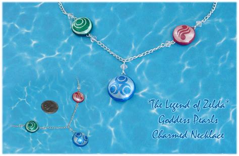 Zelda Goddess Pearls Deluxe Necklace By Yellercrakka On Deviantart
