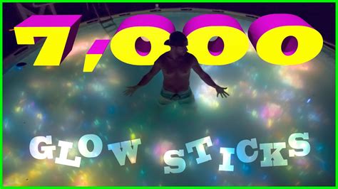No swimming pool should have mains voltage lights, and the pump should have a safety switch (preferably 2) in line. SWIMMING IN A FAMILY SIZED POOL OF GLOW STICKS! - YouTube