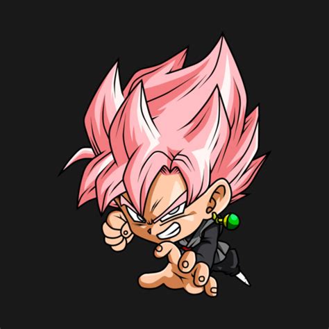 Goku Black Super Sayian Rose Chibi Goku Black Rose T Shirt Teepublic