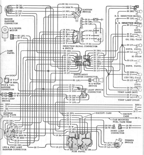 1966 Chevy Pickup Dash Wiring Diagram The Hamb