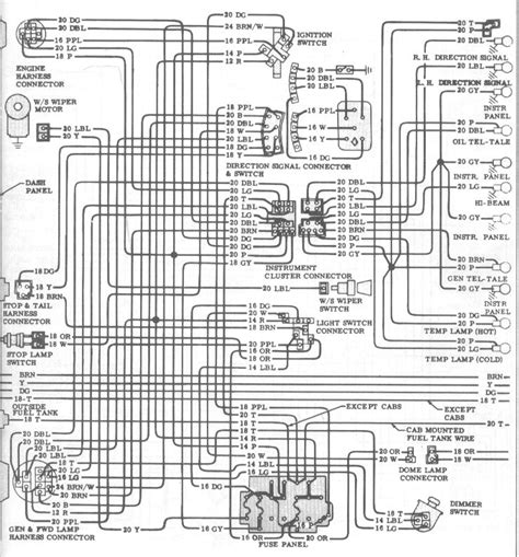 Wiring diagrams to assist with electrical interface. 1966 Chevy pickup dash wiring diagram? | The H.A.M.B.