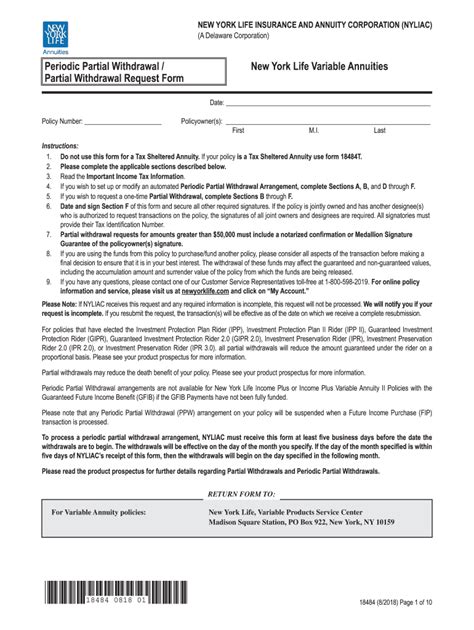 Ny Life Surrender Form Fill Out And Sign Printable Pdf
