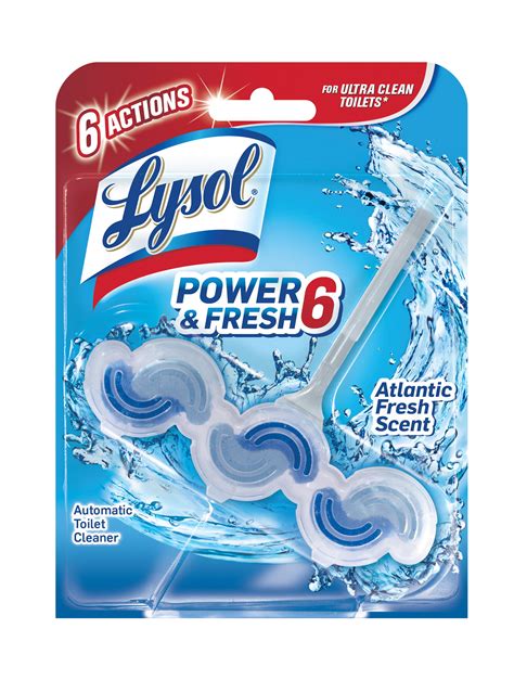 lysol power and fresh 6 automatic toilet bowl cleaner atlantic fresh 1ct