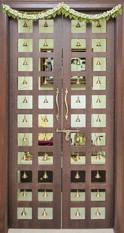 Pooja Room Door Designs With Bells Room Door Design Pooja Door