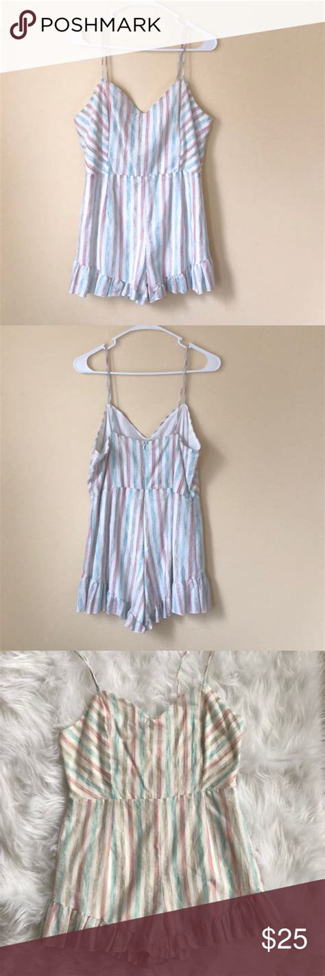 Peppermint Striped Romper💎 Striped Rompers Clothes Design Fashion