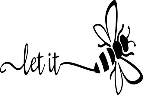 Let It Bee Graphic By Ashn2014 · Creative Fabrica Let It Be Bee Bee