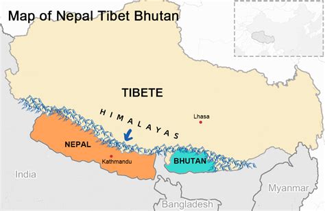 Puño Barba Engañoso Mapa De India Nepal Y Tibet Apagado En Todo El