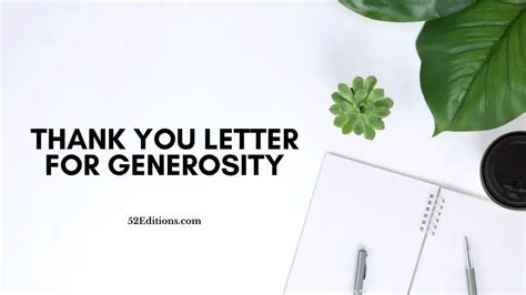 Thank You Letter For Generosity Get Free Letter Templates Print Or