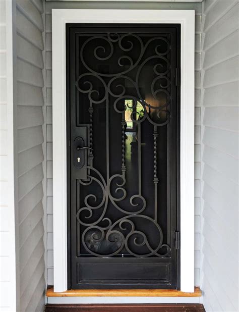 A Unique Wrought Iron Security Entry Door By Adoore Iron Designs