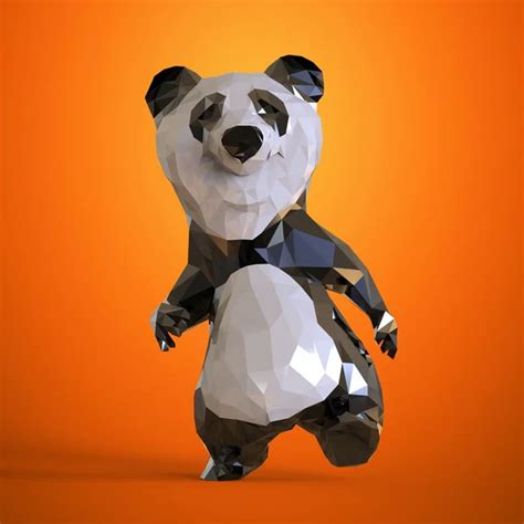 Panda Low Poly Stock Photos Royalty Free Panda Low Poly Images