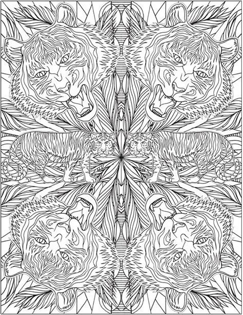 15 Kaleidoscope Animal Coloring Pages Printable Coloring Pages