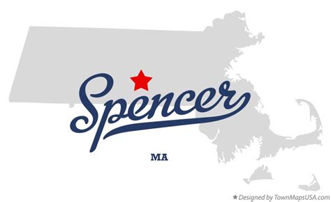 Map Of Spencer Ma Massachusetts