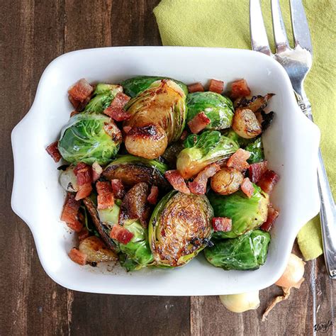 How to make perfect brussels sprouts—in a fraction of the time. Skillet Brussel Sprouts Bacon and Onions by Karyl's ...