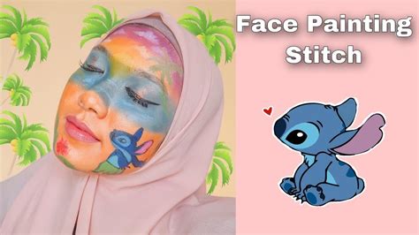 Tutorial Make Up Stitch Disney Face Painting Youtube