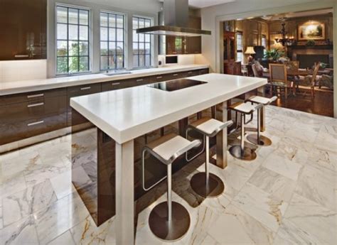 Modern kitchen tiles floor design. Best Floor for Kitchen Design - HomesFeed
