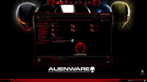 Alienware Red Skin Pack Skin Pack For Windows 11 And