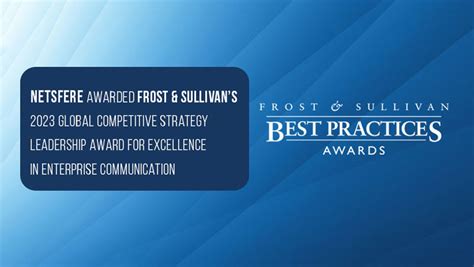 Frost And Sullivans 2023 Award