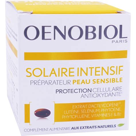 Oenobiol Solaire Intensif 30 Capsules Peau Sensible
