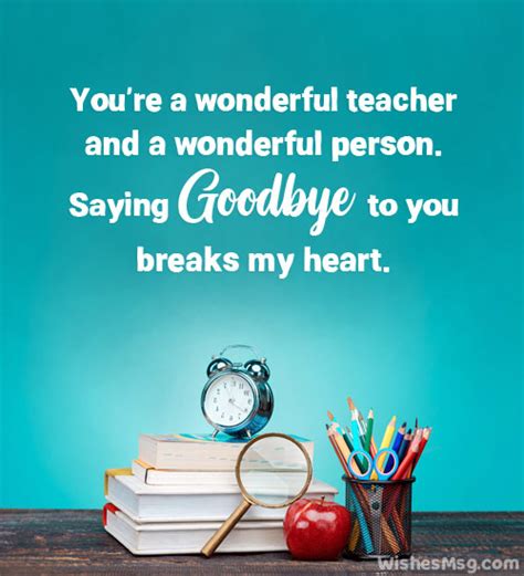 100 Farewell Quotes And Messages For Teacher Wishesmsg