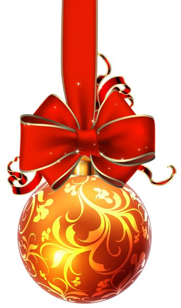 Merry christmas hd images and xmas images. Christmas Ball with Red Bow PNG Clipart Image | Gallery ...