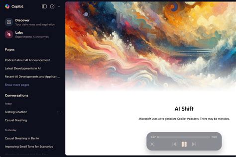 Microsoft Copilot научился создавать подкасты с ИИ-ведущими