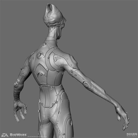 Mass Effect Andromeda Salarian Under Armor Zbrush On Behance