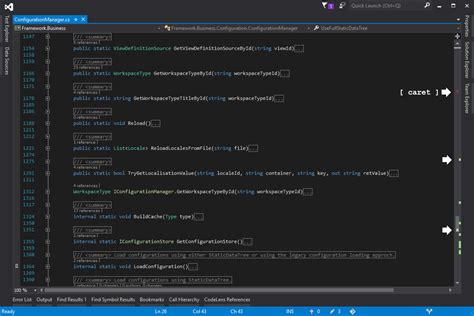 How To Go To A Line When Clicked On A Visual Studio Scrollbar Caret Stack Overflow