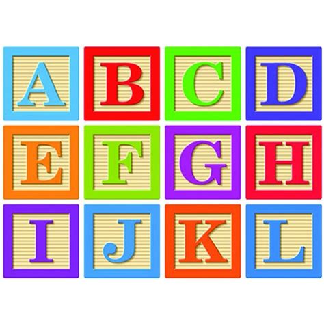 Abc Blocks Magnetic Letters Alphabet Blocks Abc Blocks Wooden