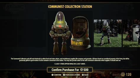 Fallout 76 Communism Robot Is Bad At His Collecting Duties