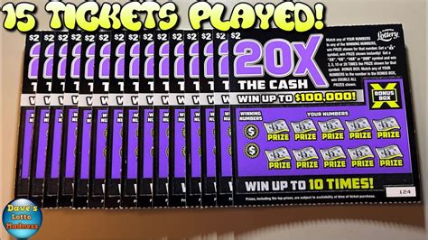 I Bought 15 Tickets In A Row 100k Prize 20x The Cash Scratch Offs Youtube