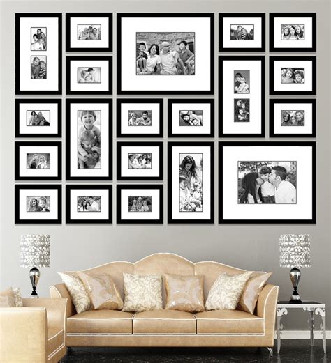 Buy Black Synthetic 77 X 1 X 54 Inch Group 20 Wall Collage Photo Frame