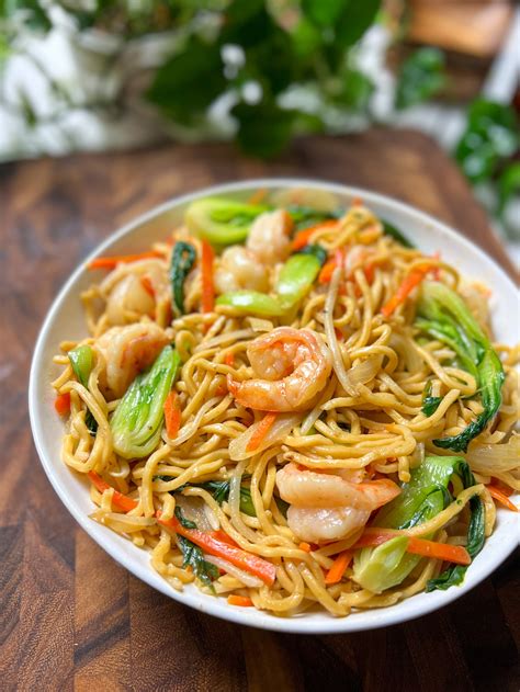 Easy Shrimp Chow Mein Smelly Lunchbox