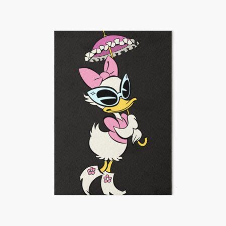 Daisy Duck Sticker Art Board Print For Sale By HenrikeSchuma Redbubble