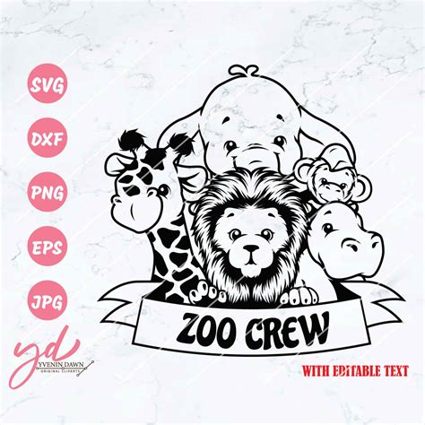 Zoo Crew Svg Zoo Animals Svg Clipart Zoo Trip Svg Etsy Israel