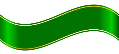 Green Banner Ribbon Png