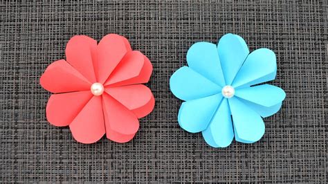 Paper Flowers Origami Easy Craft For Any T Tutorial Diy By